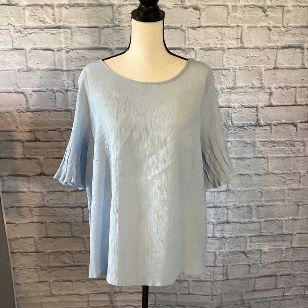 Shein Curve - Light Blue Women's Top - 3XL